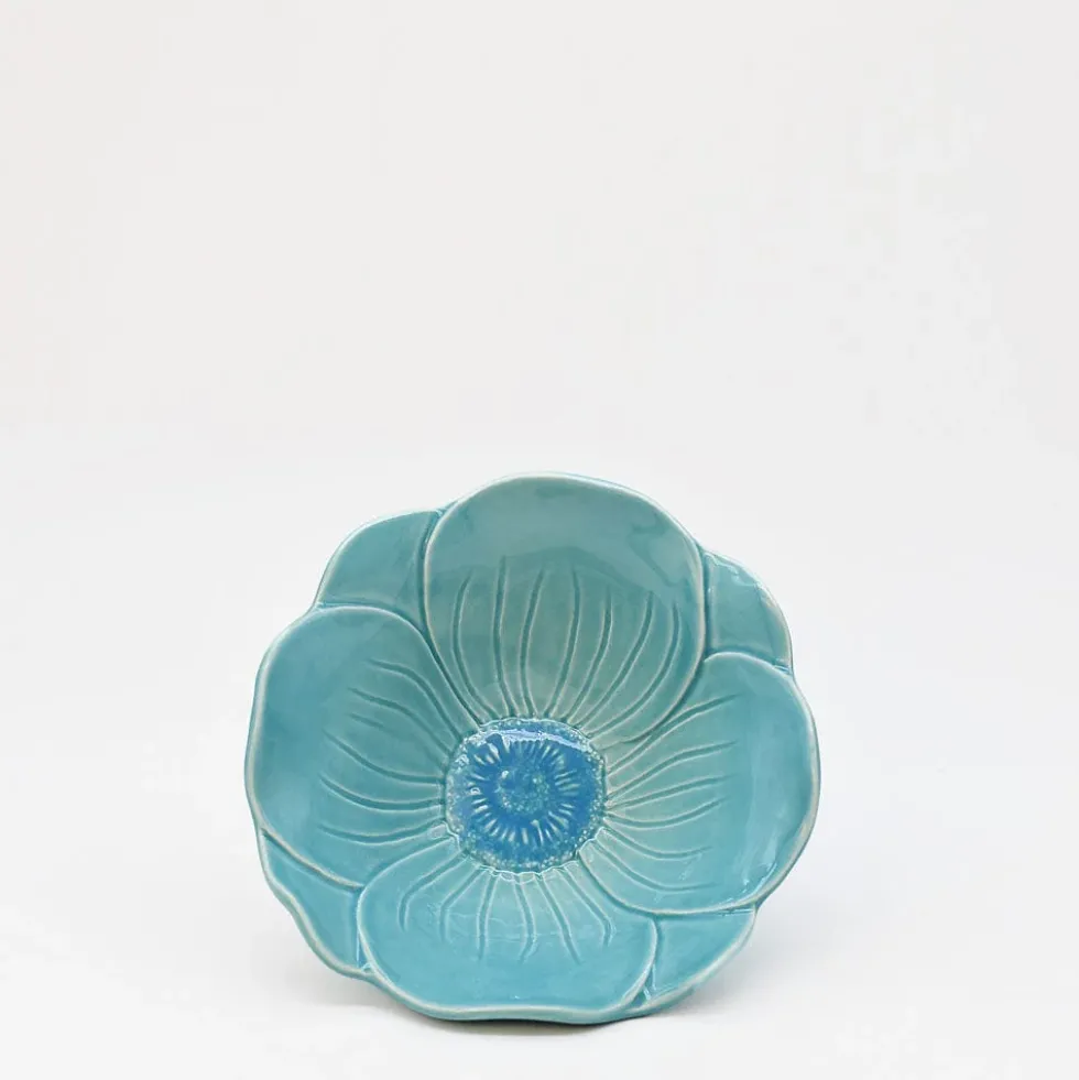 Saladier individuel en céramique "Papoila" - Turquoise