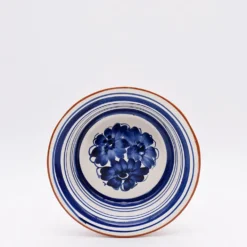 Saladier individuel en terre cuite - Bleu