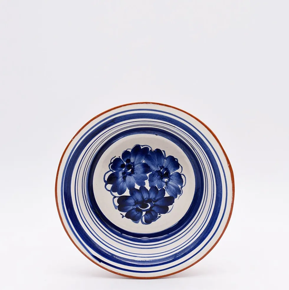 Saladier individuel en terre cuite - Bleu
