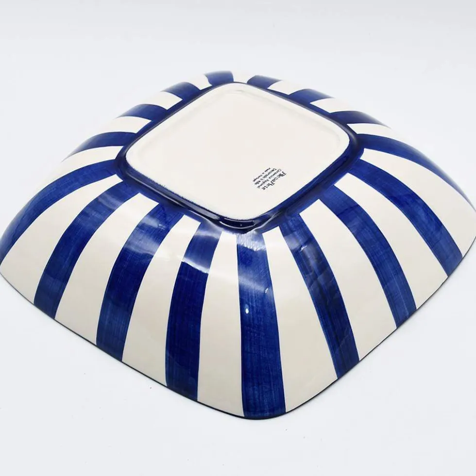 Saladier rayé "Costa Nova Mar" 28cm - Bleu