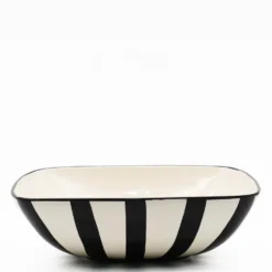 Saladier rayé "Costa Nova Mar" 28cm - Noir