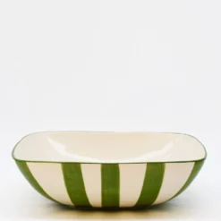 Saladier rayé "Costa Nova Mar" 28cm - Vert