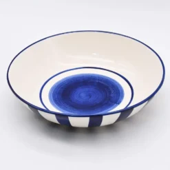Saladier rayé "Costa Nova Mar" 25cm - Bleu