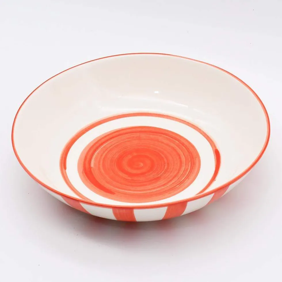 Saladier rayé "Costa Nova Mar" 25cm - Rouge