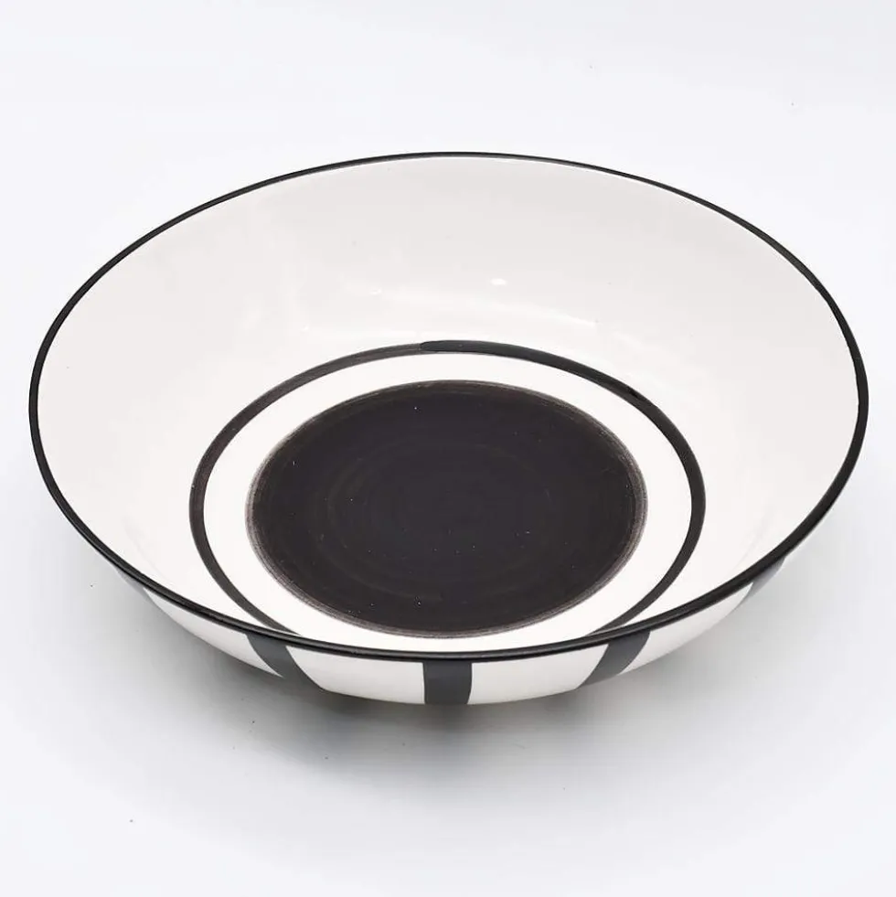 Saladier rayé "Costa Nova Mar" 25cm - Noir