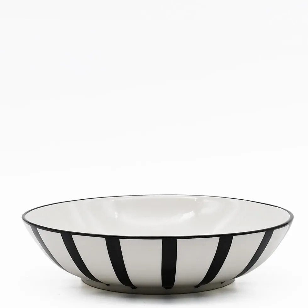 Saladier rayé "Costa Nova Mar" 25cm - Noir
