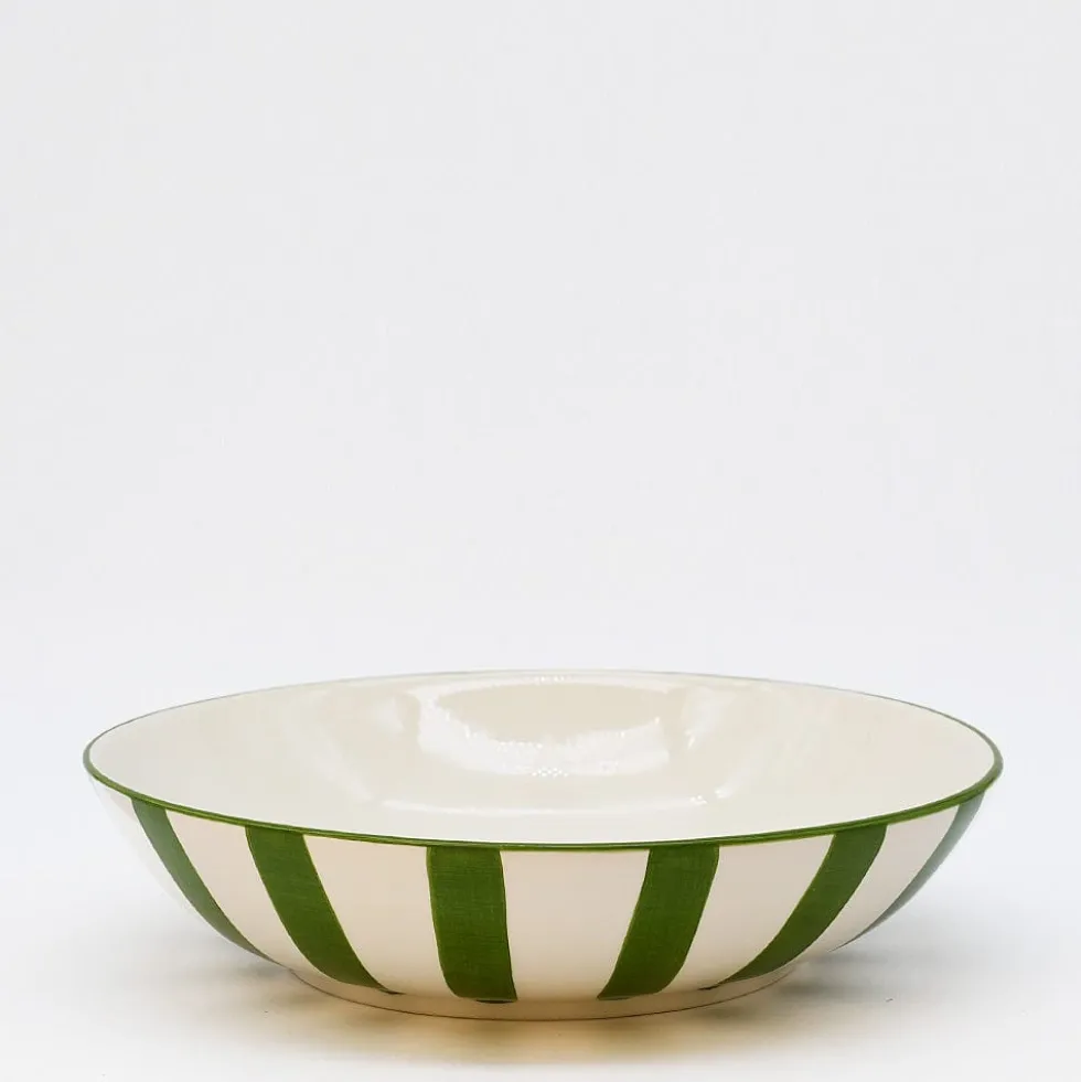 Saladier rayé "Costa Nova Mar" 25cm - Vert