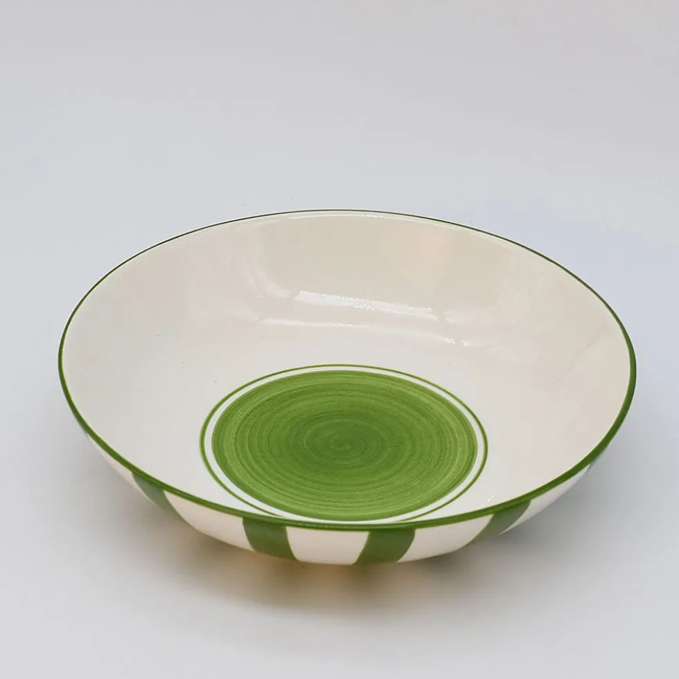 Saladier rayé "Costa Nova Mar" 25cm - Vert