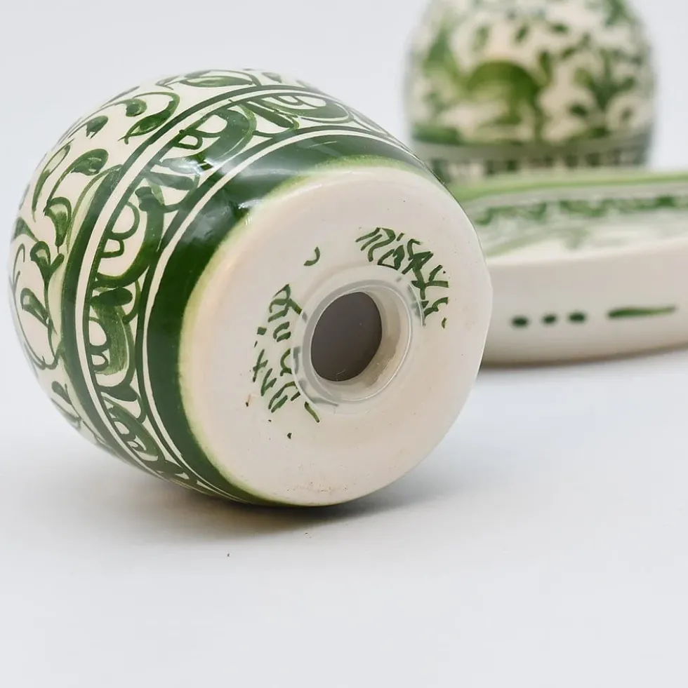Salière et poivrière en céramique de Coimbra