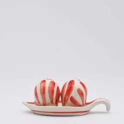 Salière & poivrière en céramique "Andorinha" - Rouge