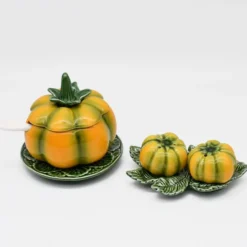 Salière & Poivrière en forme de citrouille
