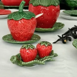 Salière & Poivrière en forme de fraise
