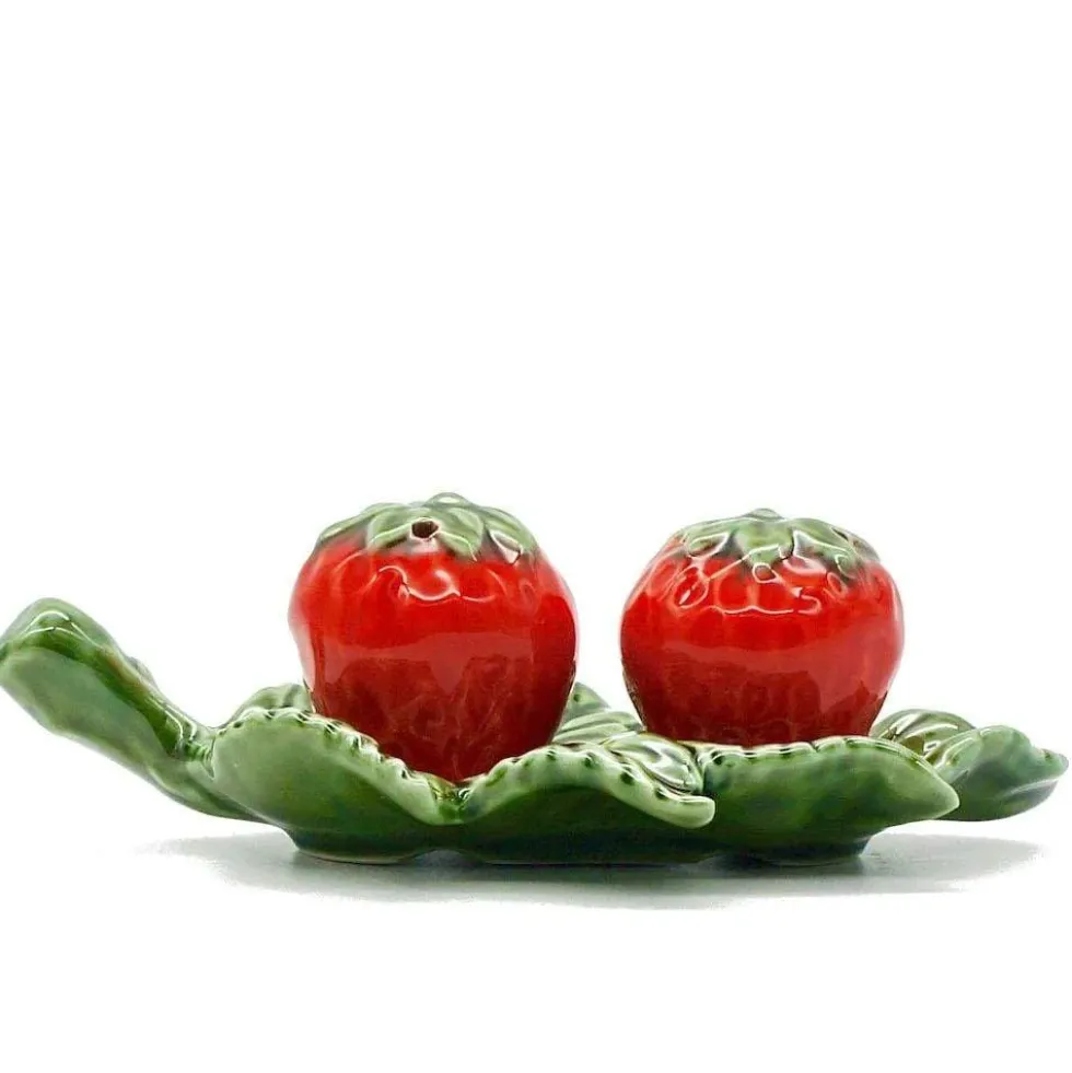Salière & Poivrière en forme de fraise