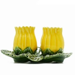 Salière & Poivrière en forme de Tournesol