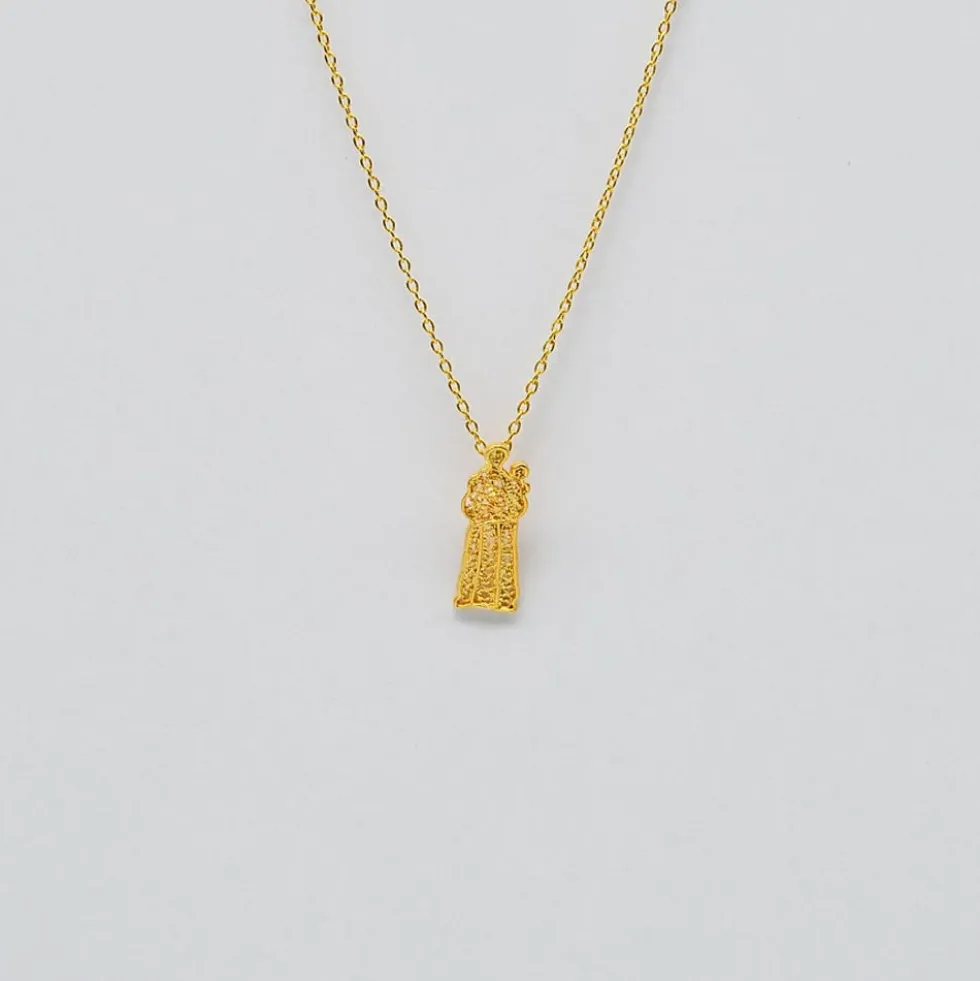 Santo Antônio I Collier en argent doré