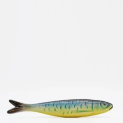 Sardine en céramique de Caldas da Rainha - Bleue & Jaune