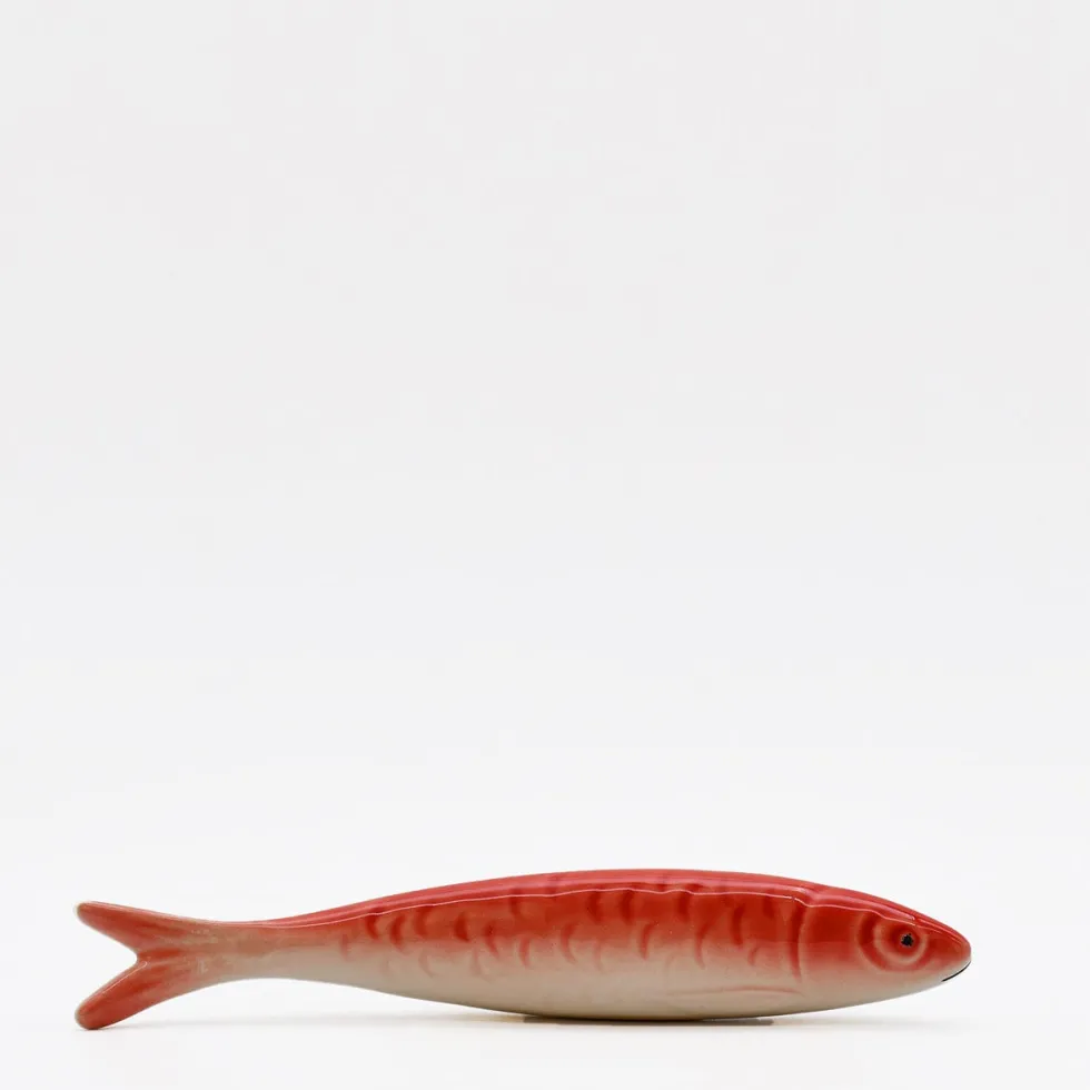 Sardine en céramique de Caldas da Rainha - Rouge