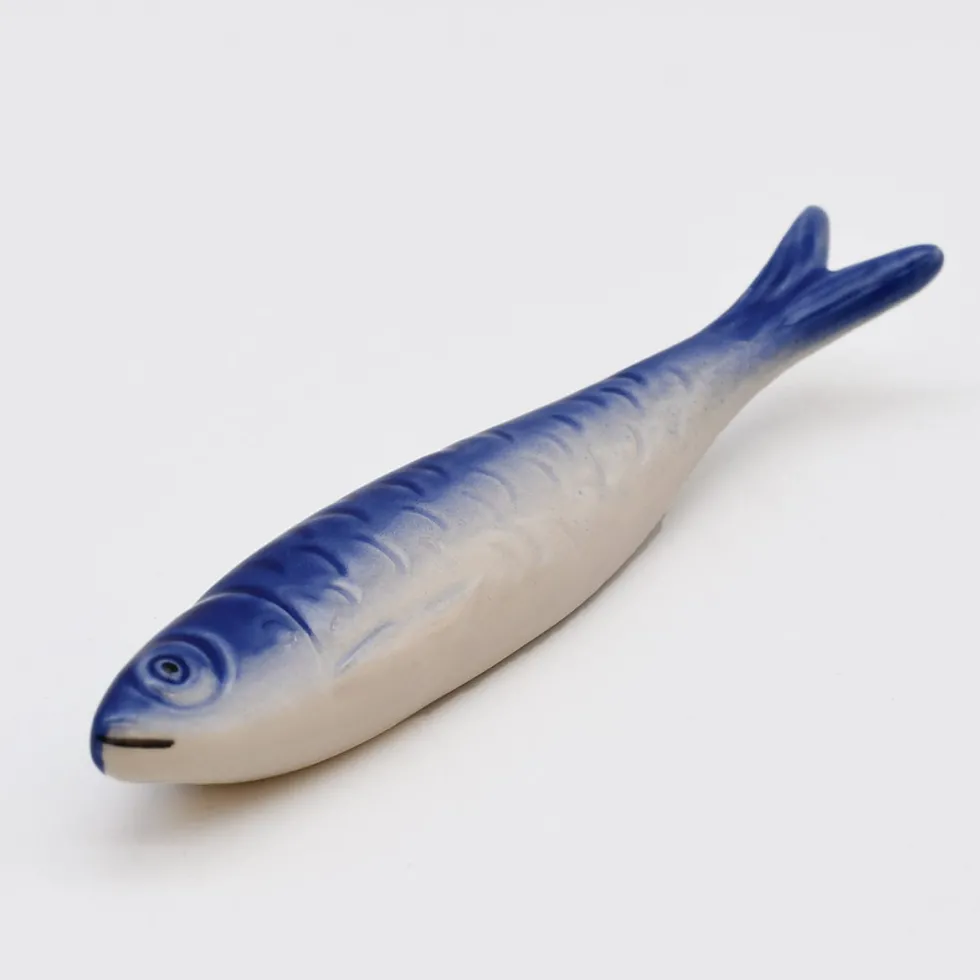 Sardine en céramique de Caldas da Rainha - Bleu