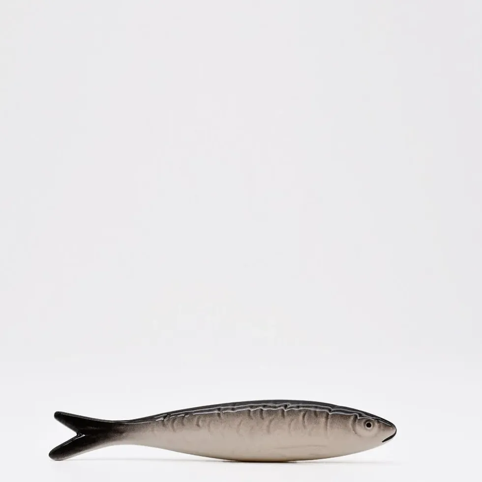 Sardine en céramique naturaliste de Caldas da Rainha