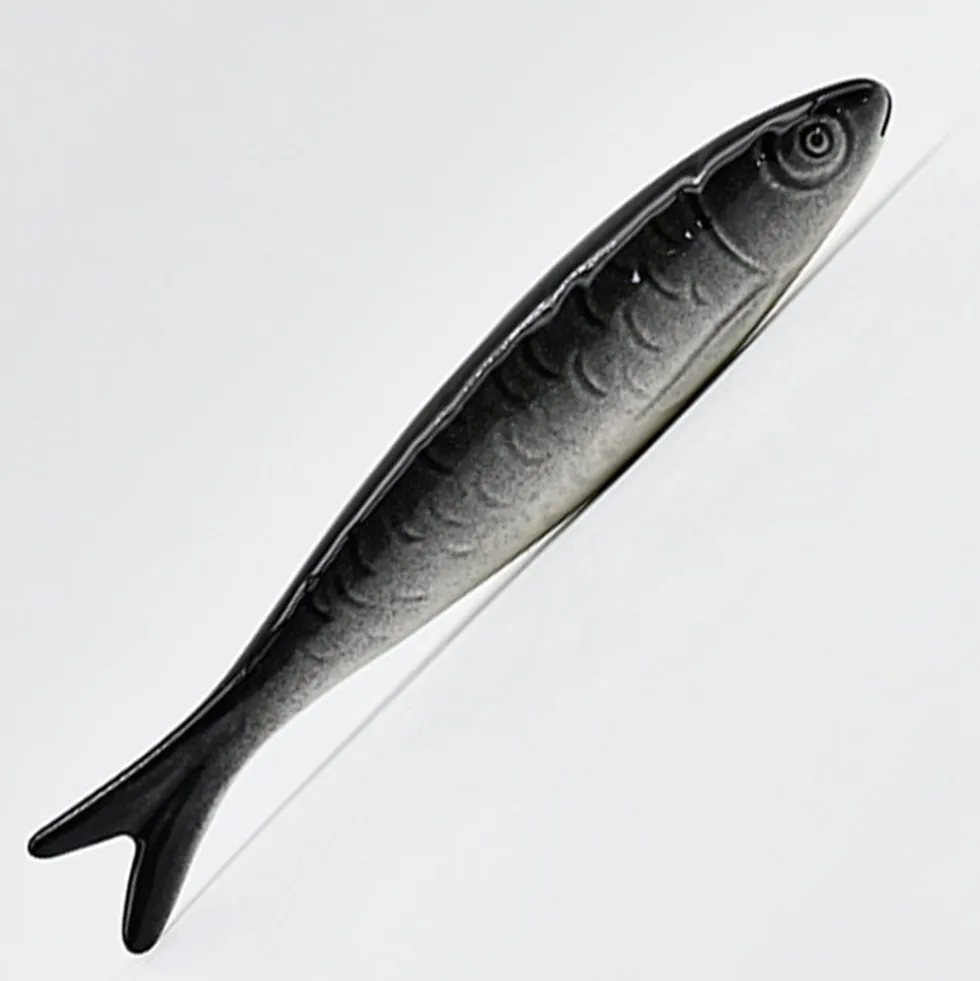 Sardine en céramique naturaliste de Caldas da Rainha