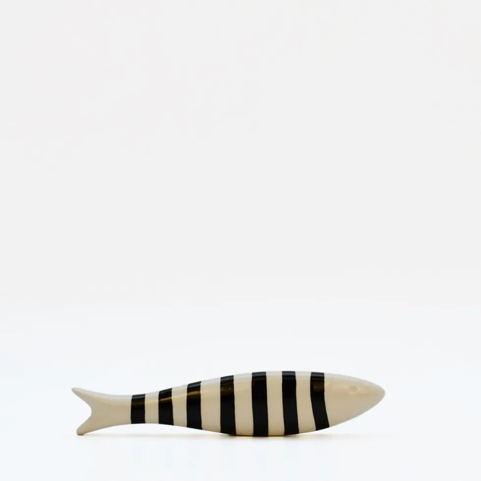 Sardine en céramique à poser - Noire
