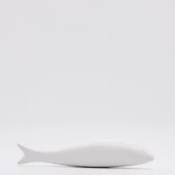 Sardine lisse en céramique - Blanche