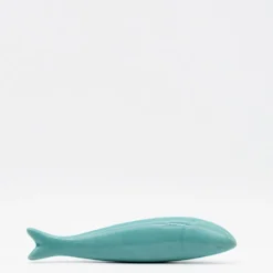 Sardine lisse en céramique - Turquoise