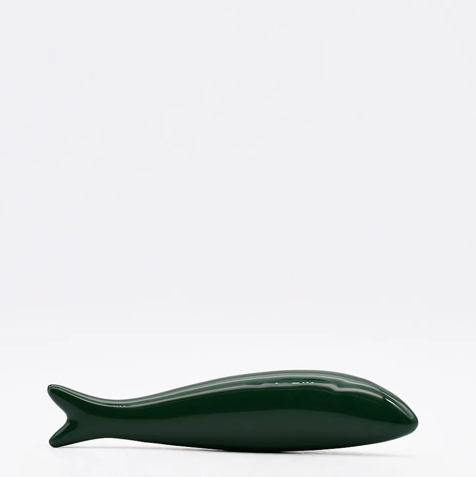 Sardine lisse en céramique - Verte