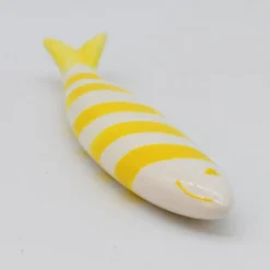 Sardine souriante en céramique - Jaune