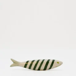 Sardine souriante en céramique - Verte