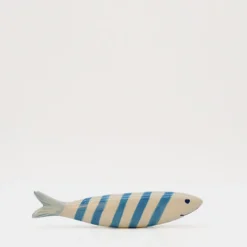 Sardine souriante en céramique - Turquoise