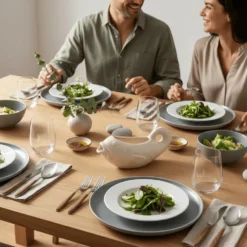 Saucière en céramique en forme de Poisson - Blanc cassé