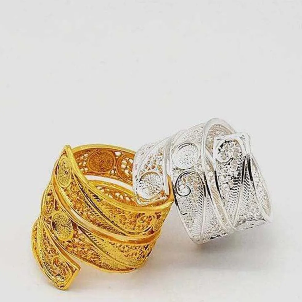 Serpente I Bague en filigrane d'argent