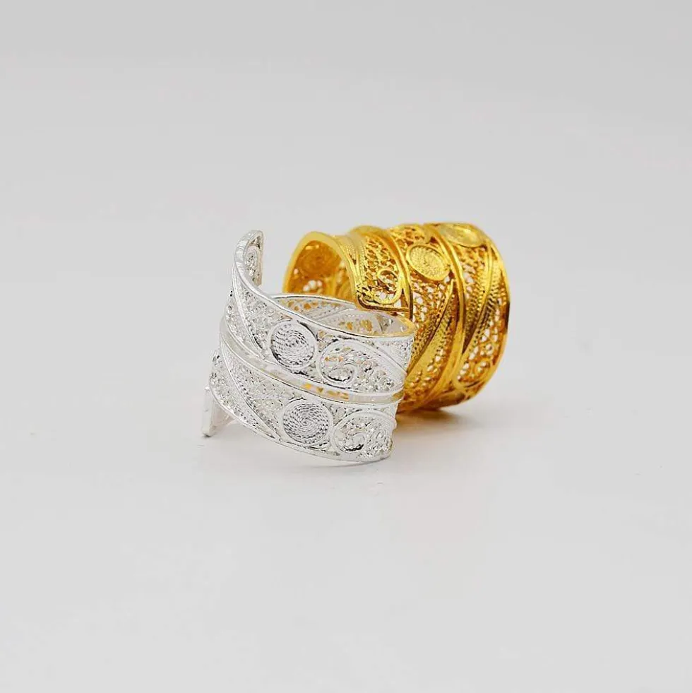 Serpente I Bague en filigrane d'argent