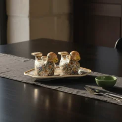 Service de table huile - vinaigre en céramique de Coimbra