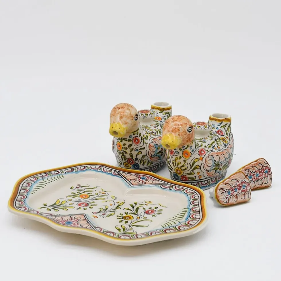 Service de table huile - vinaigre en céramique de Coimbra