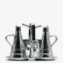 Service de table huile- vinaigre - sel - poivre en inox