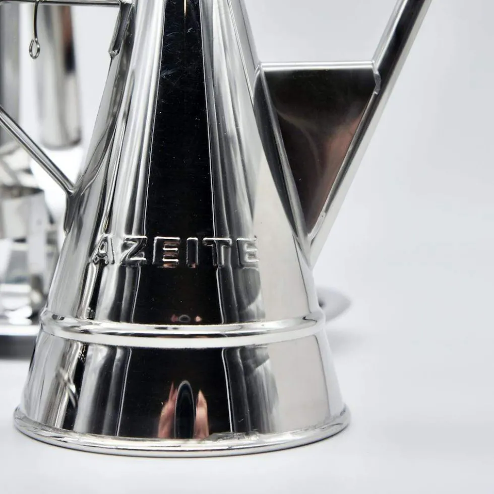 Service de table huile- vinaigre - sel - poivre en inox