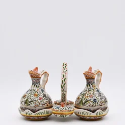 Service de table huile - vinaigre - sel - poivre en céramique de Coimbra