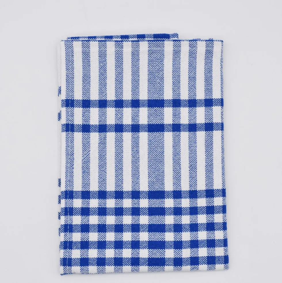 Serviettes de table à carreaux en coton