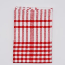 Serviettes de table à carreaux en coton