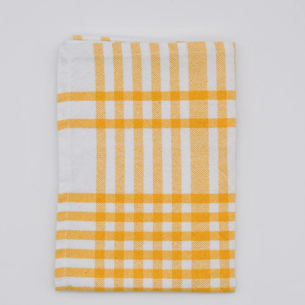 Serviettes de table à carreaux en coton