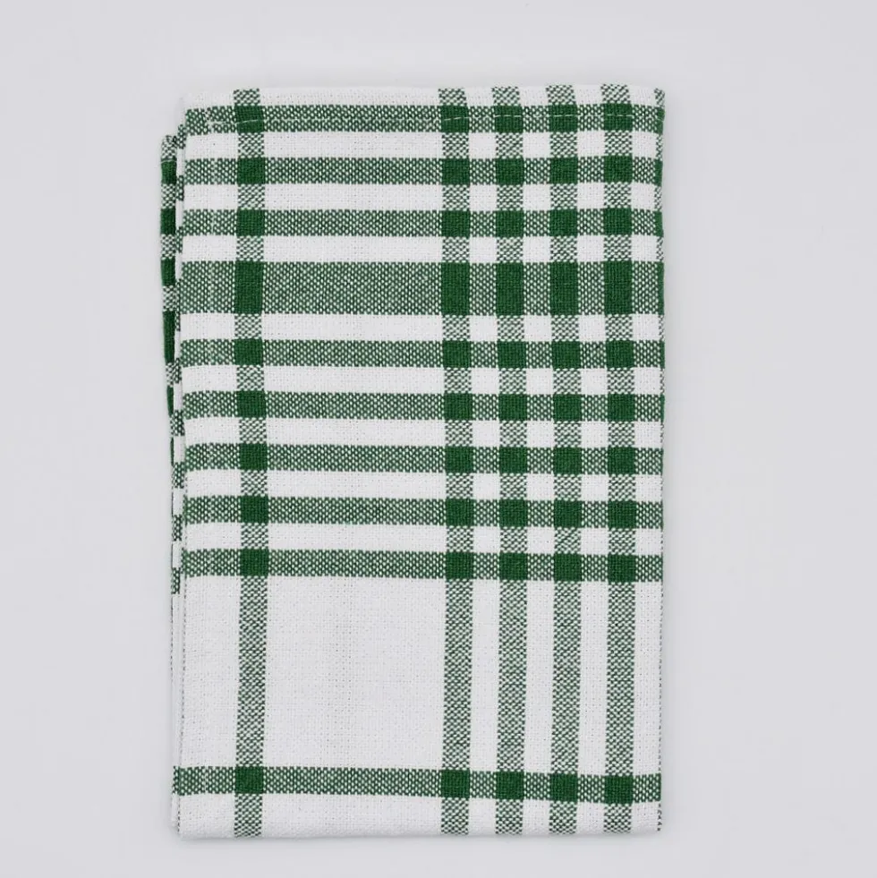 Serviettes de table à carreaux en coton