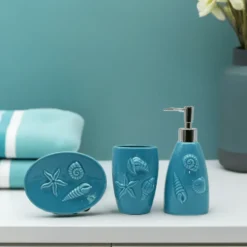 Set de salle de bain en céramique - Turquoise