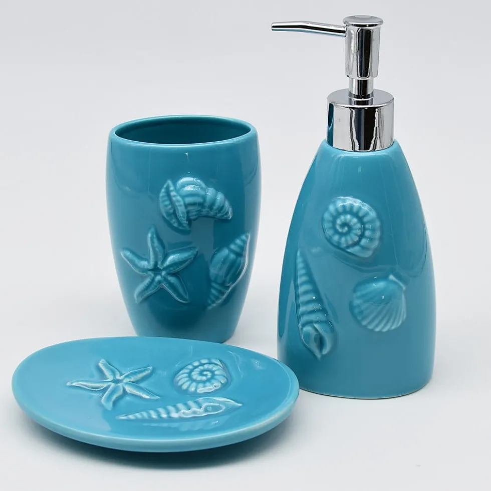 Set de salle de bain en céramique - Turquoise