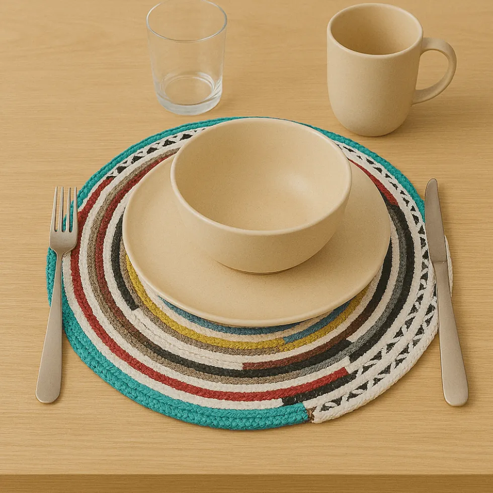 Set de table en fibres naturelles recyclées