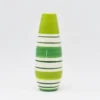 Soliflore en céramique rayé - Vert