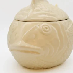 Soupière en céramique en forme de Poisson - Blanc