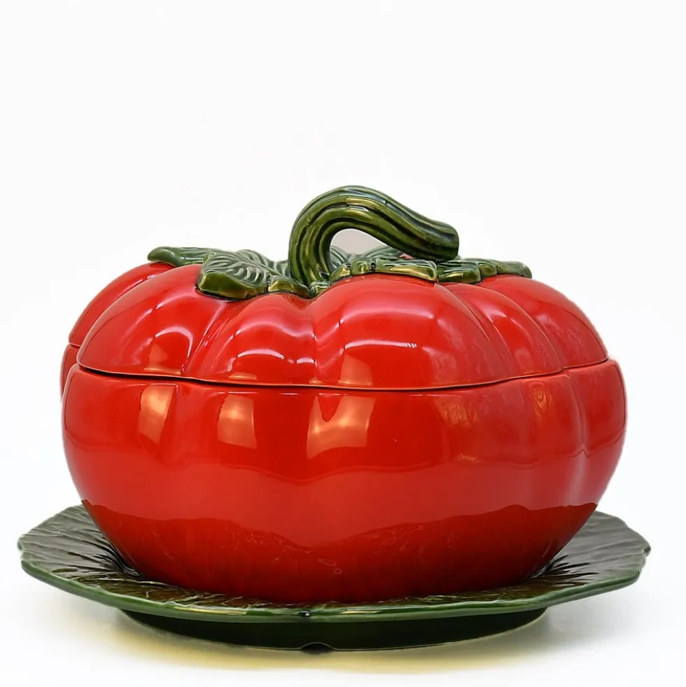 Soupière en céramique en forme de tomate