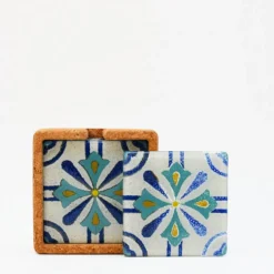 Sous-verres en verre de Marinha Grande" - 6 motifs